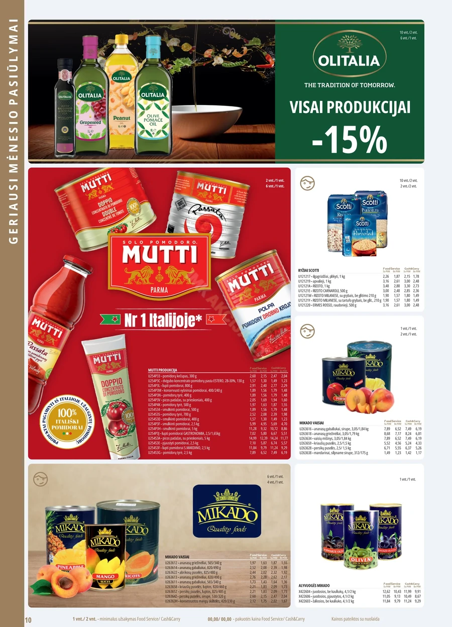 PROMO Food Service akcijų leidinys puslapis 10