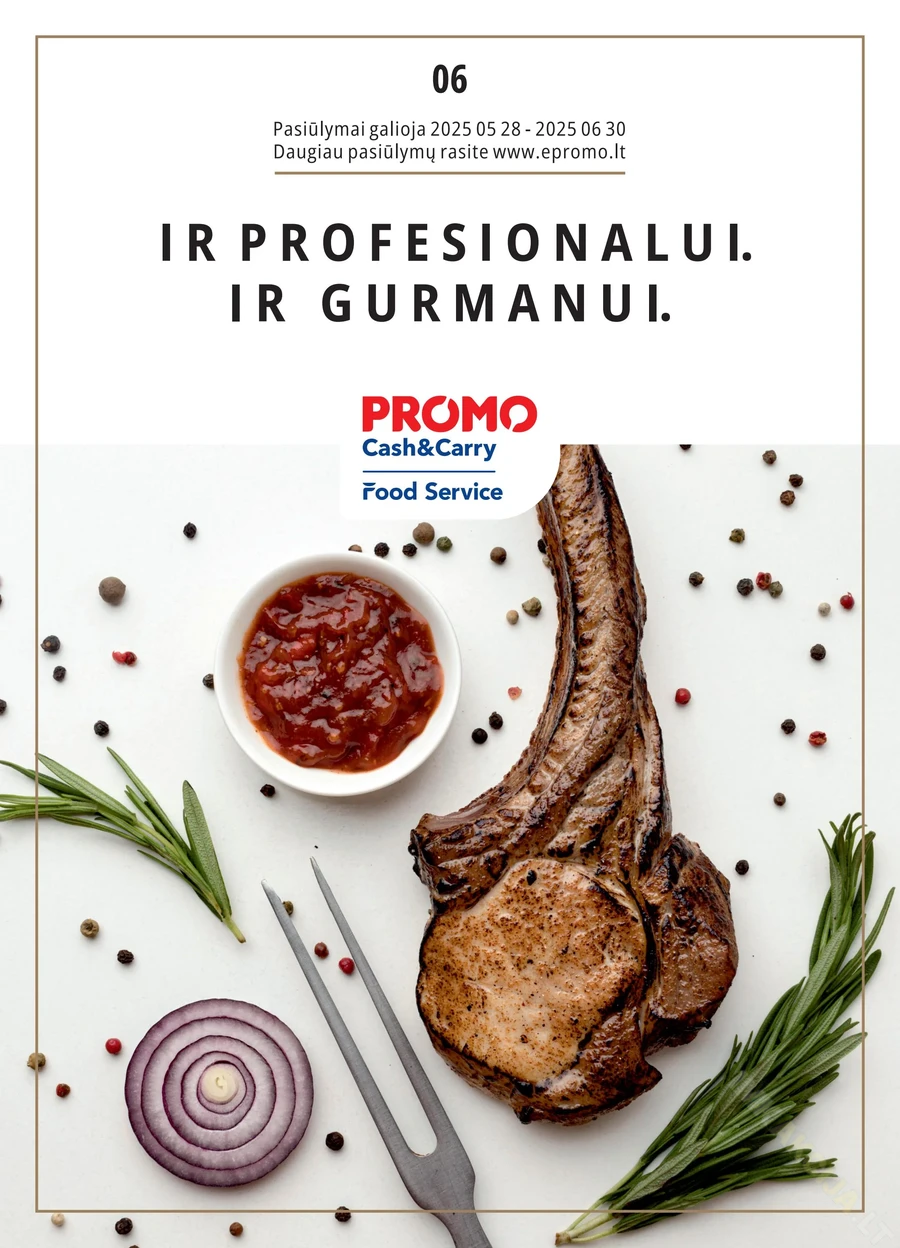 PROMO Food Service akcijų leidinys puslapis 1