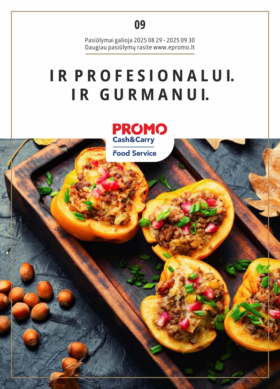 PROMO Food Service akcijų leidinys puslapis 1