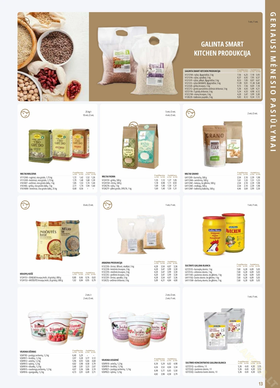 PROMO Food Service akcijų leidinys puslapis 13