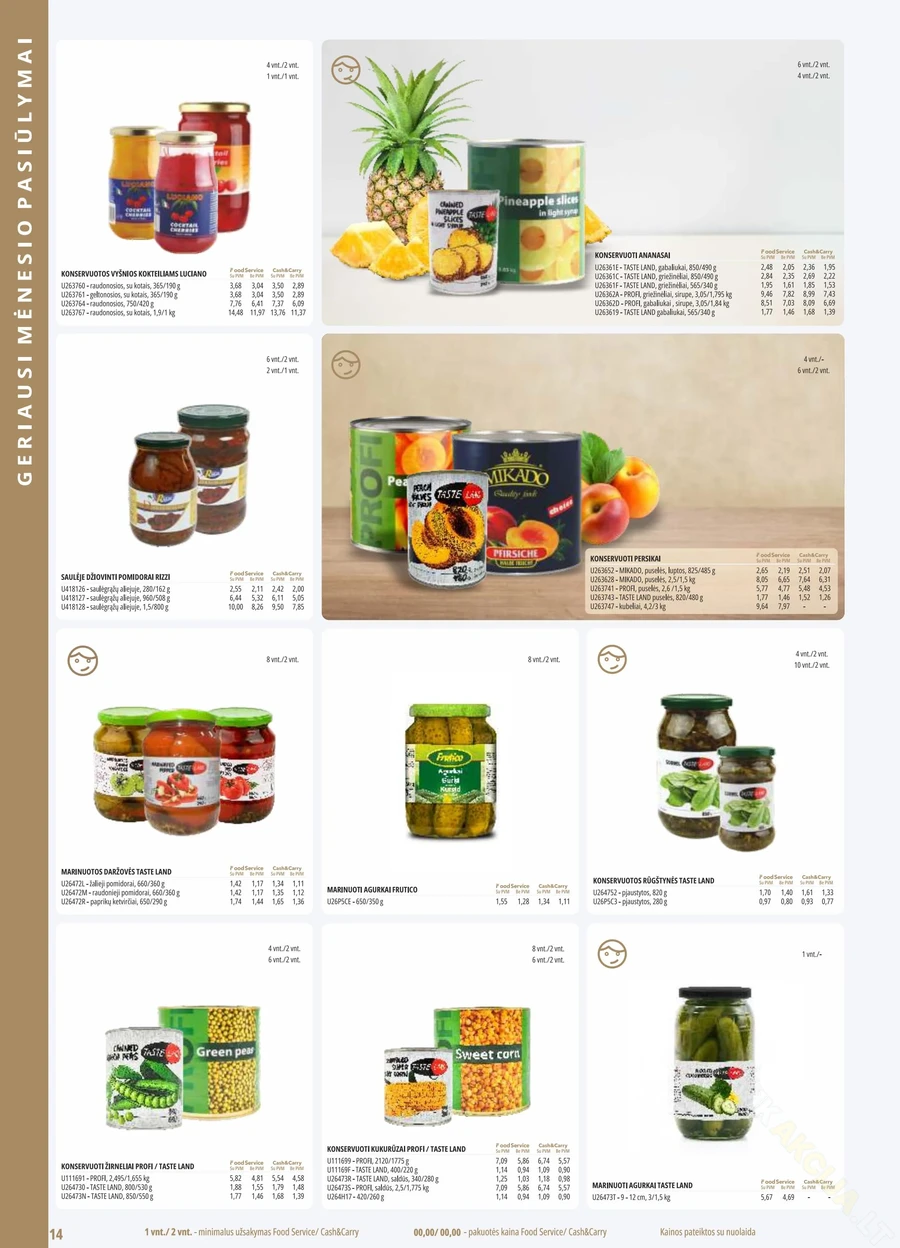 PROMO Food Service akcijų leidinys puslapis 14