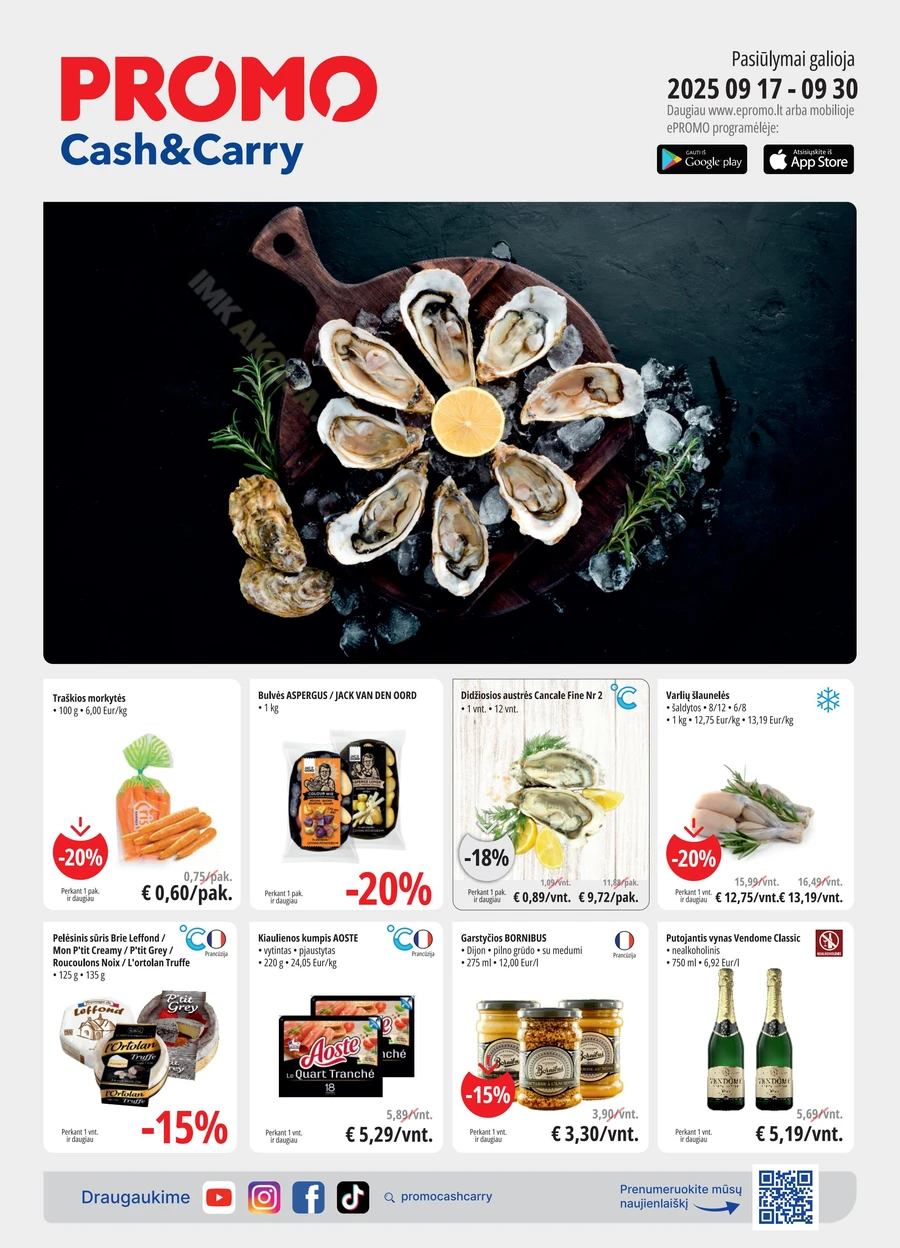 PROMO Cash&Carry akcijų leidinys puslapis 1