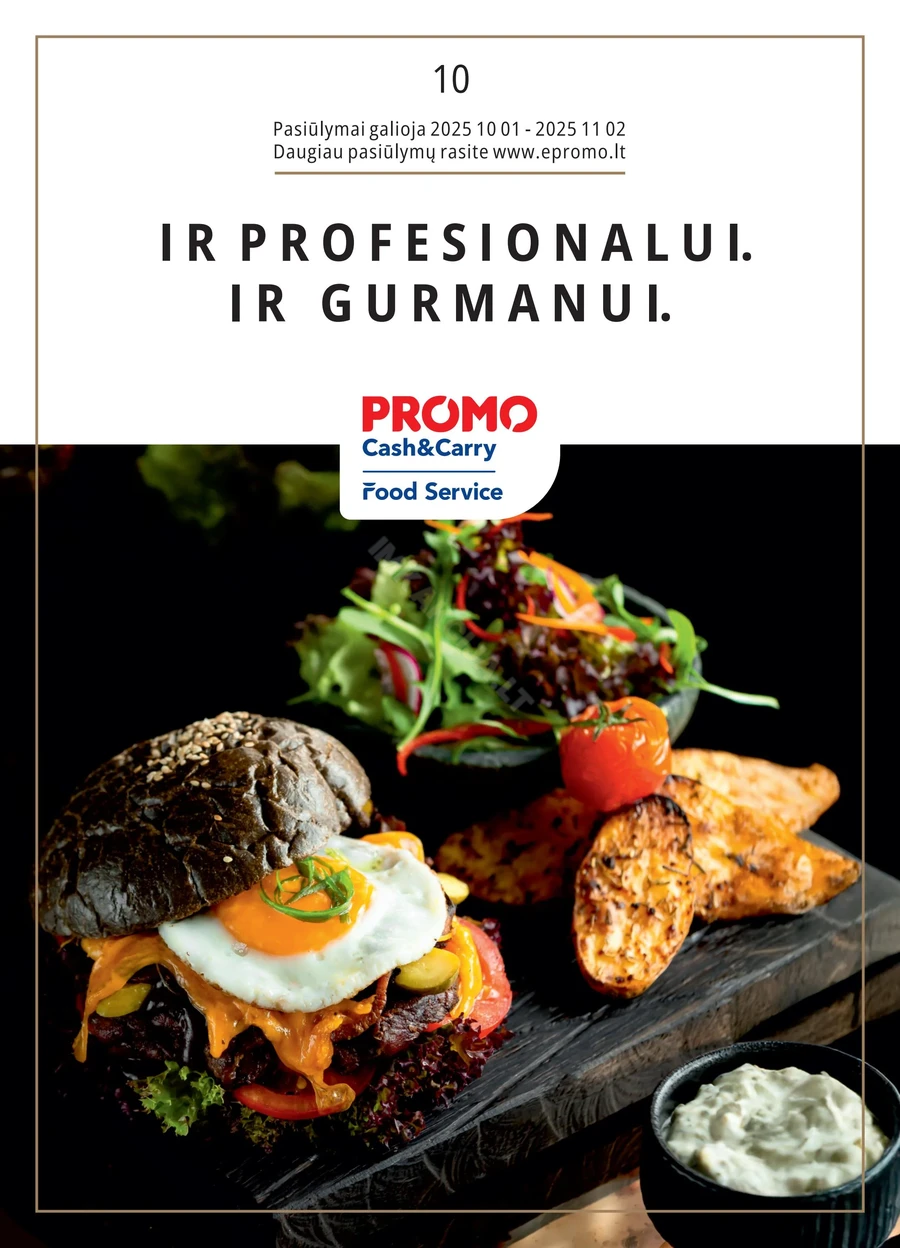 PROMO Food Service akcijų leidinys puslapis 1