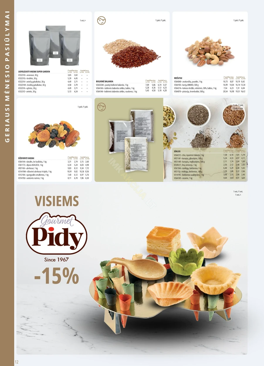 PROMO Food Service akcijų leidinys puslapis 12