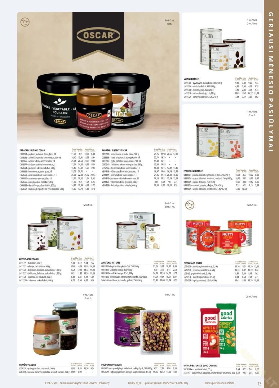 PROMO Food Service akcijų leidinys puslapis 13