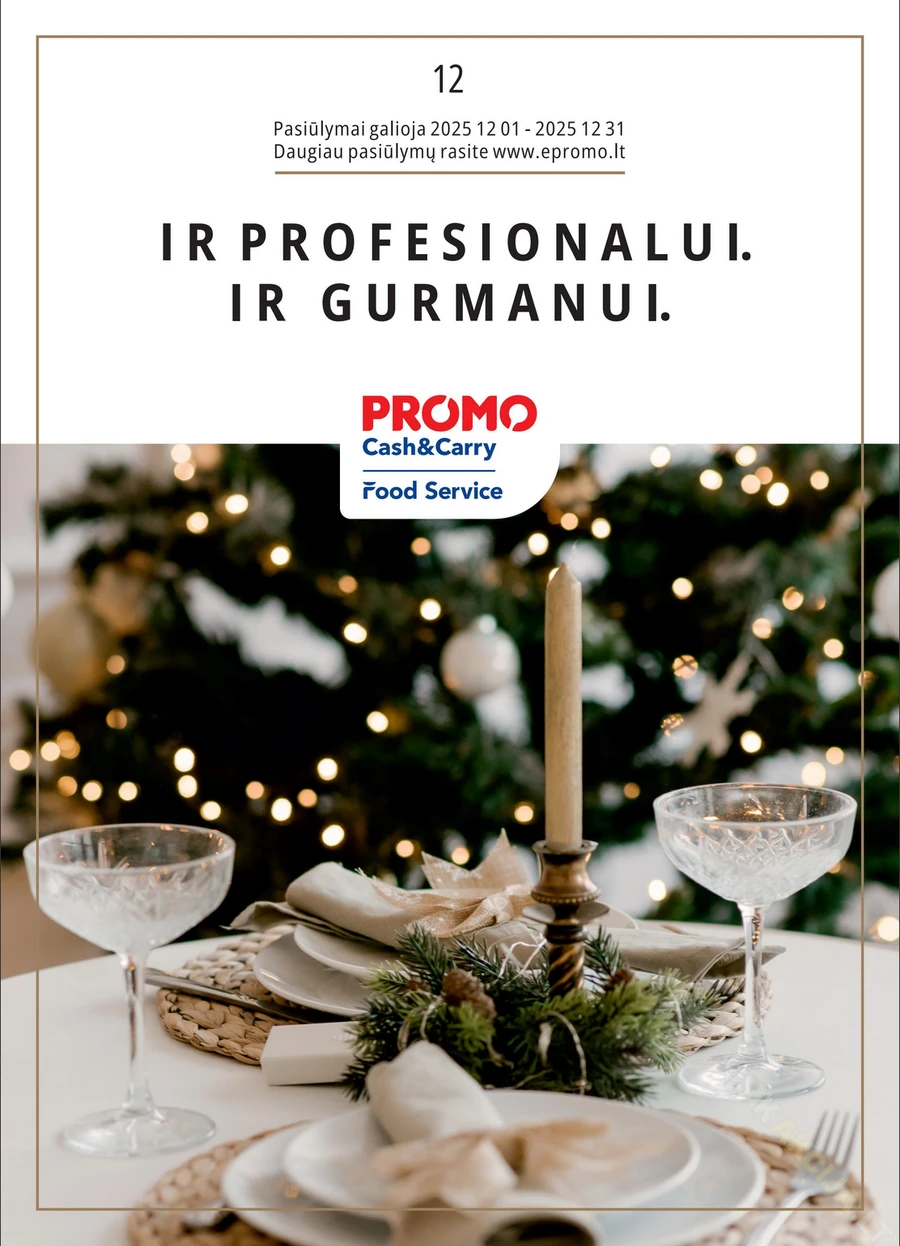 PROMO Food Service akcijų leidinys puslapis 1