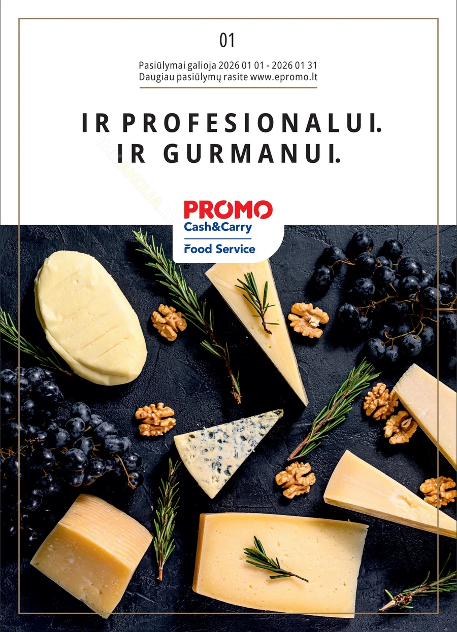 PROMO Food Service akcijų leidinys puslapis 1