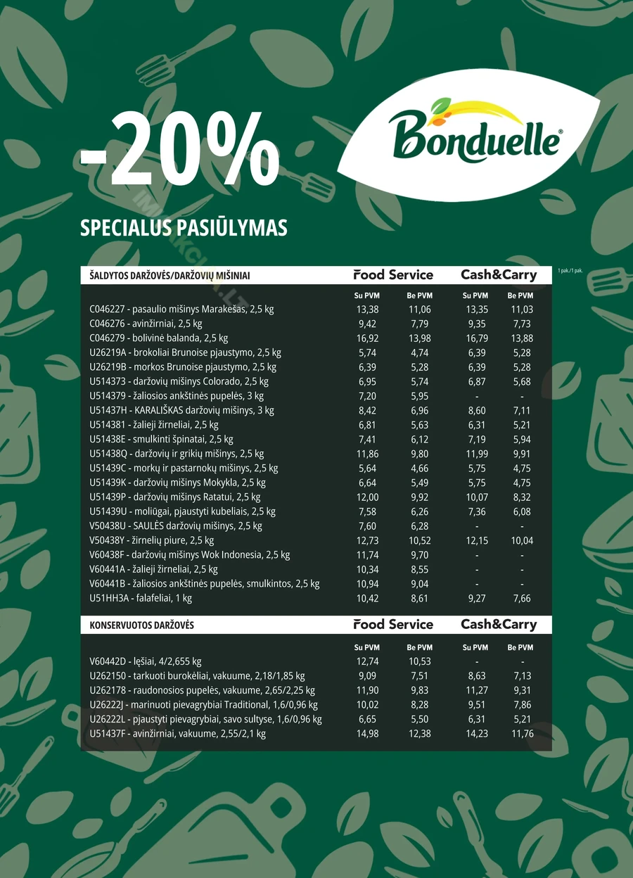 PROMO Food Service akcijų leidinys puslapis 9