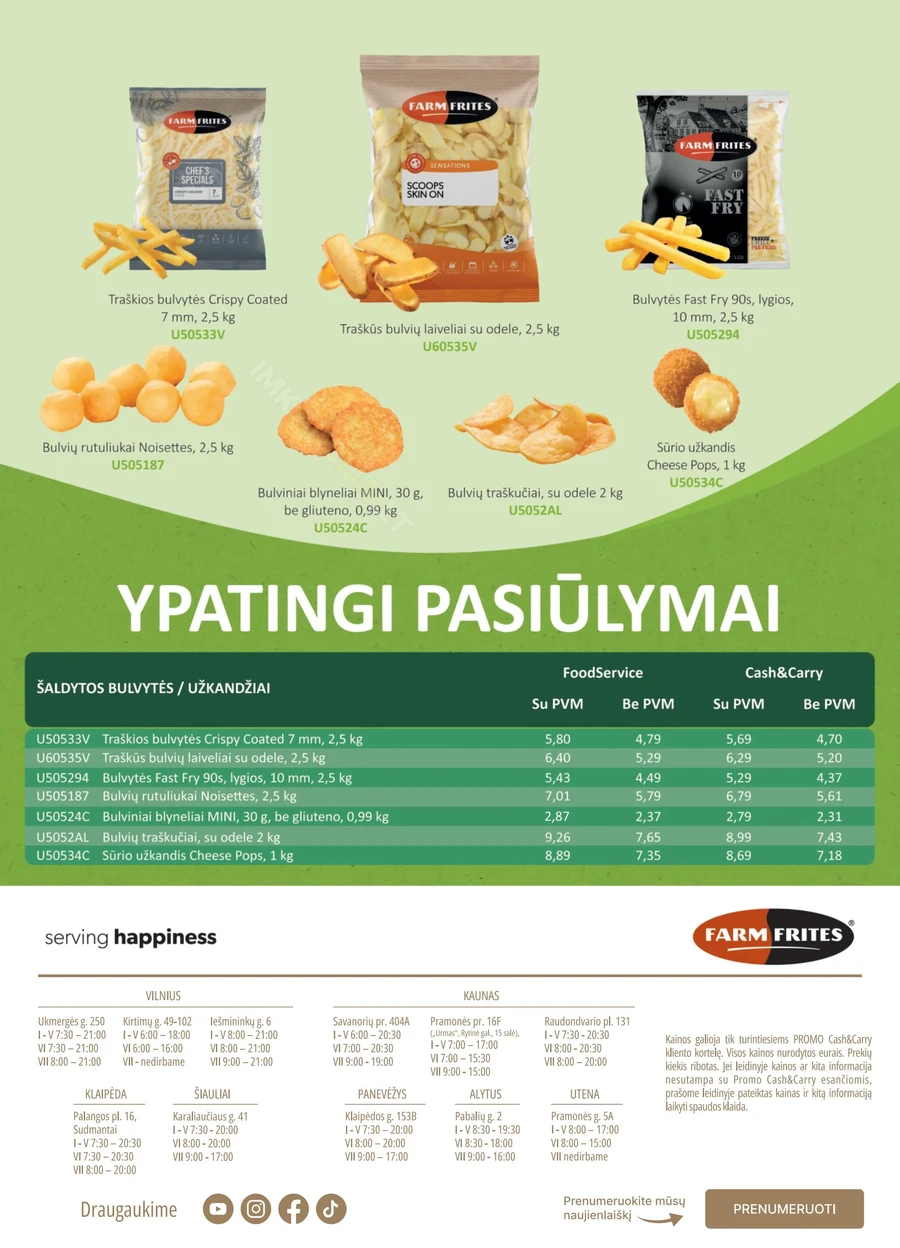 PROMO Food Service akcijų leidinys puslapis 12