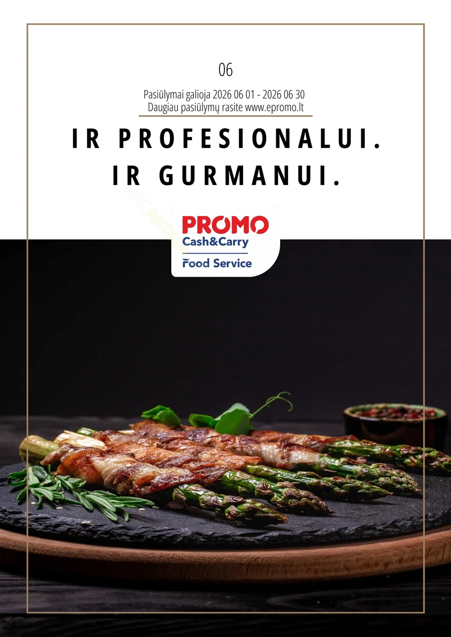 PROMO Food Service akcijų leidinys puslapis 1