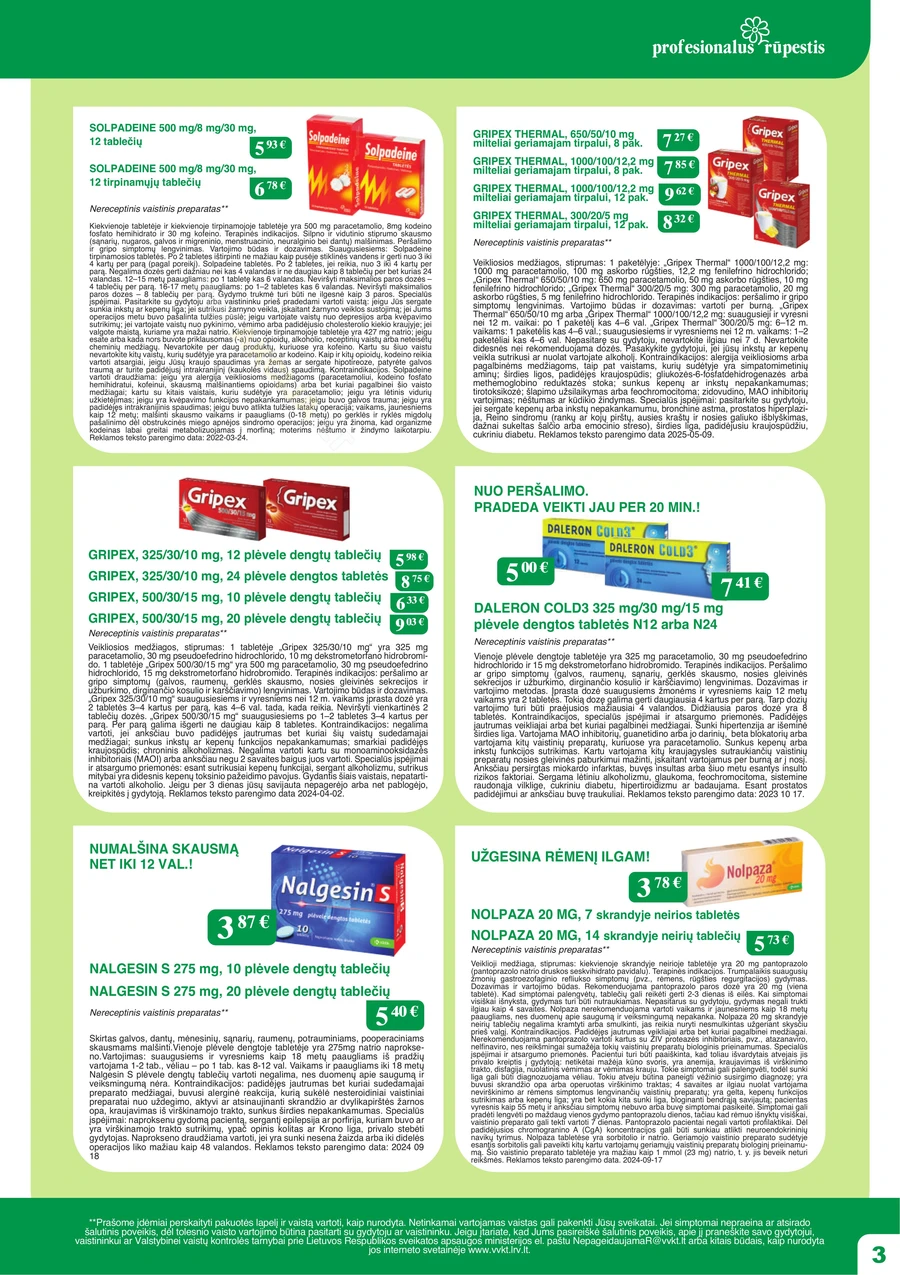 RAMUNĖLĖS VAISTINĖ akcijų leidinys puslapis 3