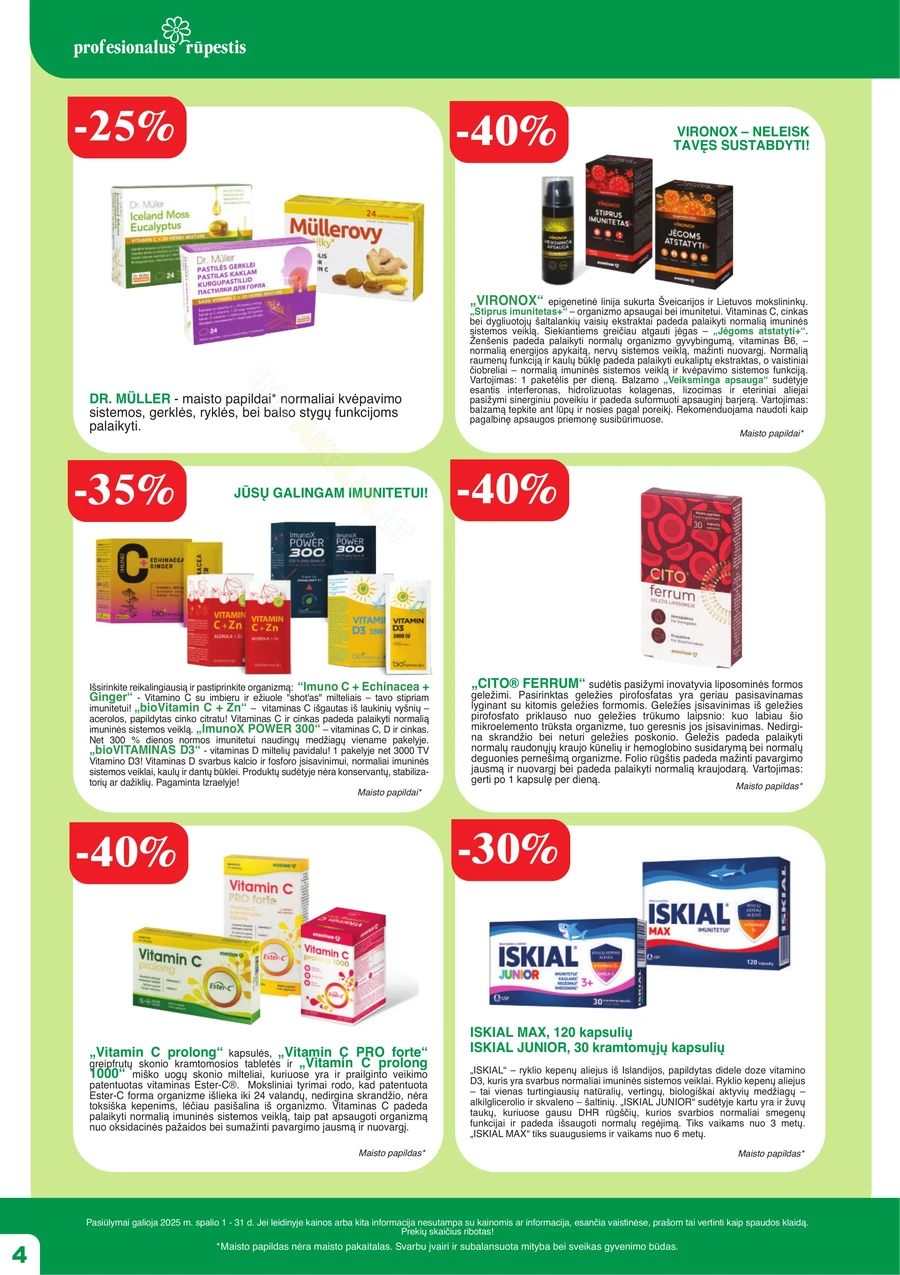 RAMUNĖLĖS VAISTINĖ akcijų leidinys puslapis 4