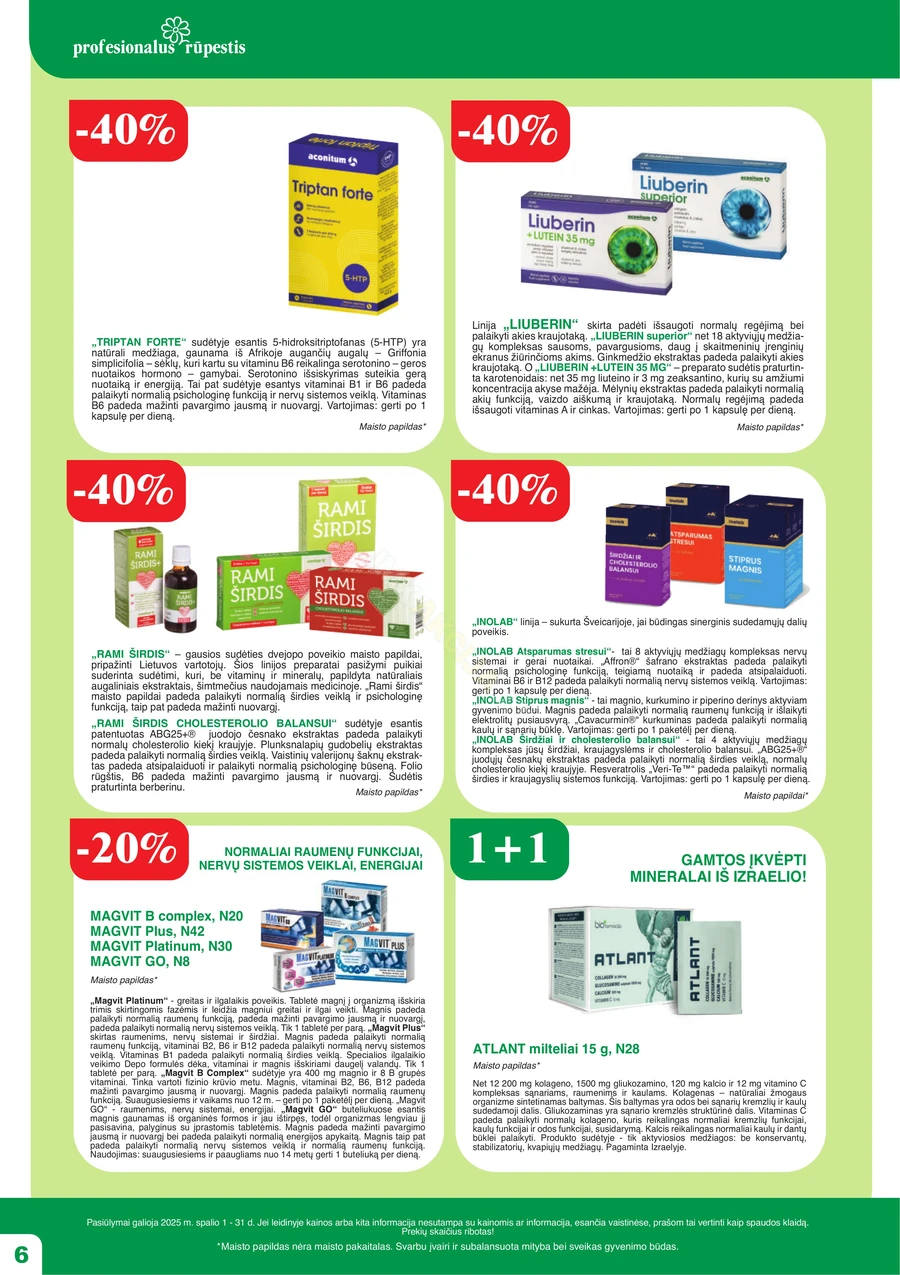 RAMUNĖLĖS VAISTINĖ akcijų leidinys puslapis 6