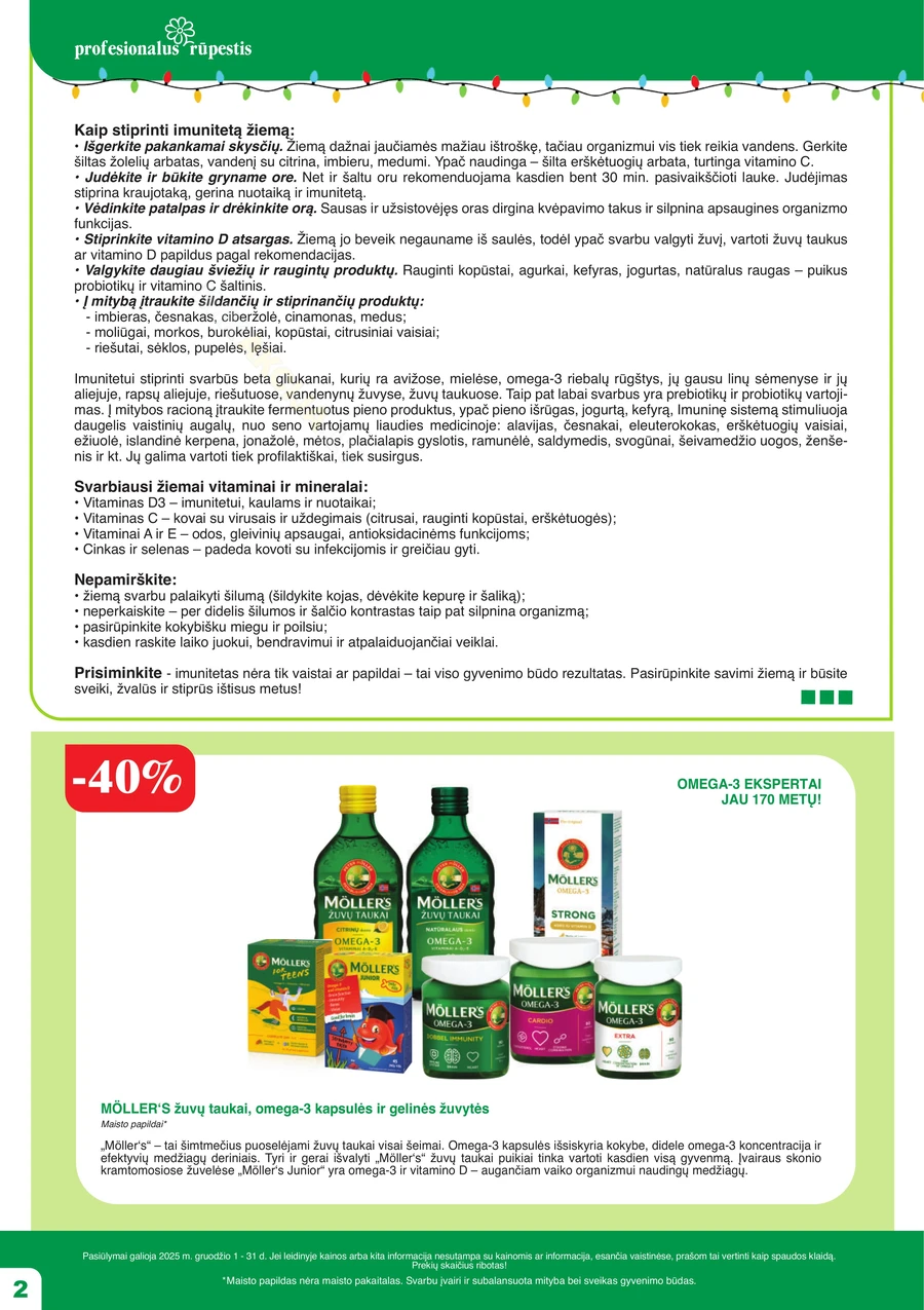 RAMUNĖLĖS VAISTINĖ akcijų leidinys puslapis 2