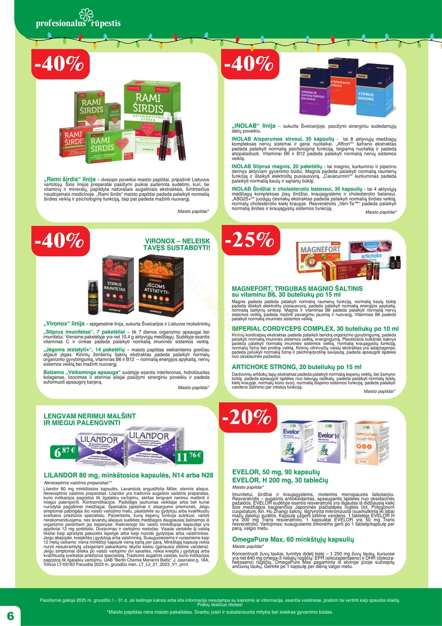 RAMUNĖLĖS VAISTINĖ akcijų leidinys puslapis 6