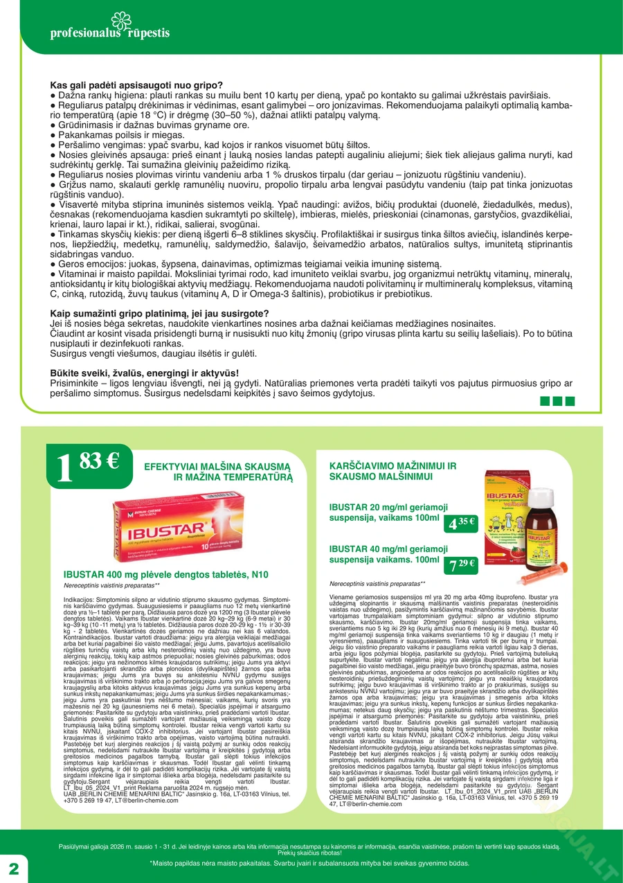 RAMUNĖLĖS VAISTINĖ akcijų leidinys puslapis 2