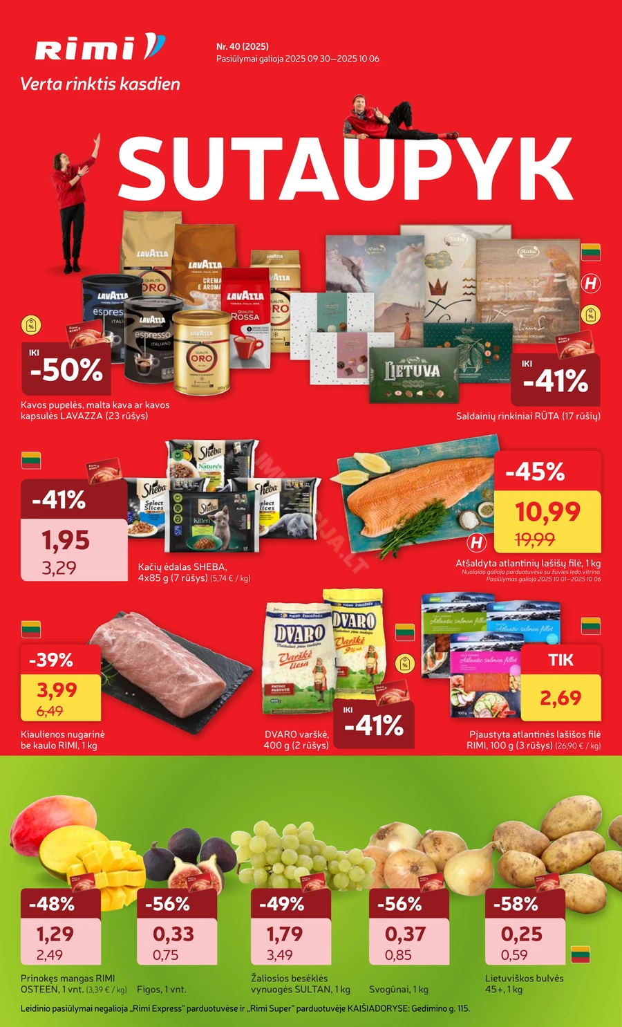 RIMI savaitinis akcijų leidinys Nr. 40 puslapis 1