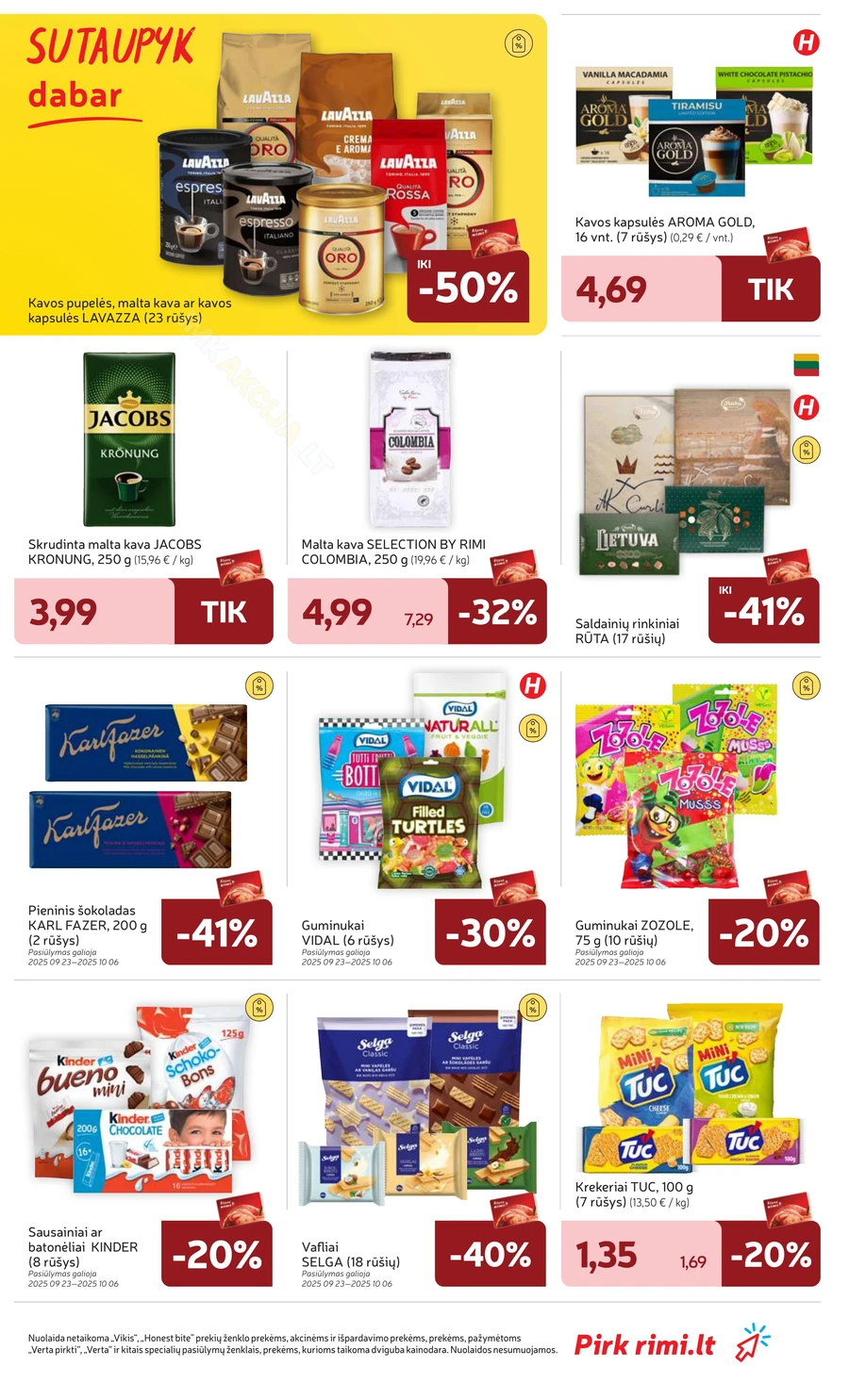 RIMI savaitinis akcijų leidinys Nr. 40 puslapis 19