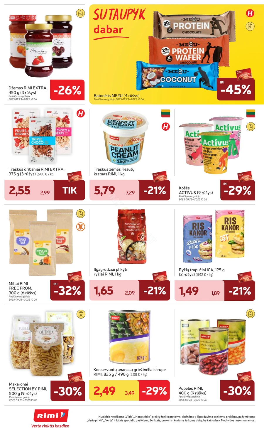 RIMI savaitinis akcijų leidinys Nr. 40 puslapis 20