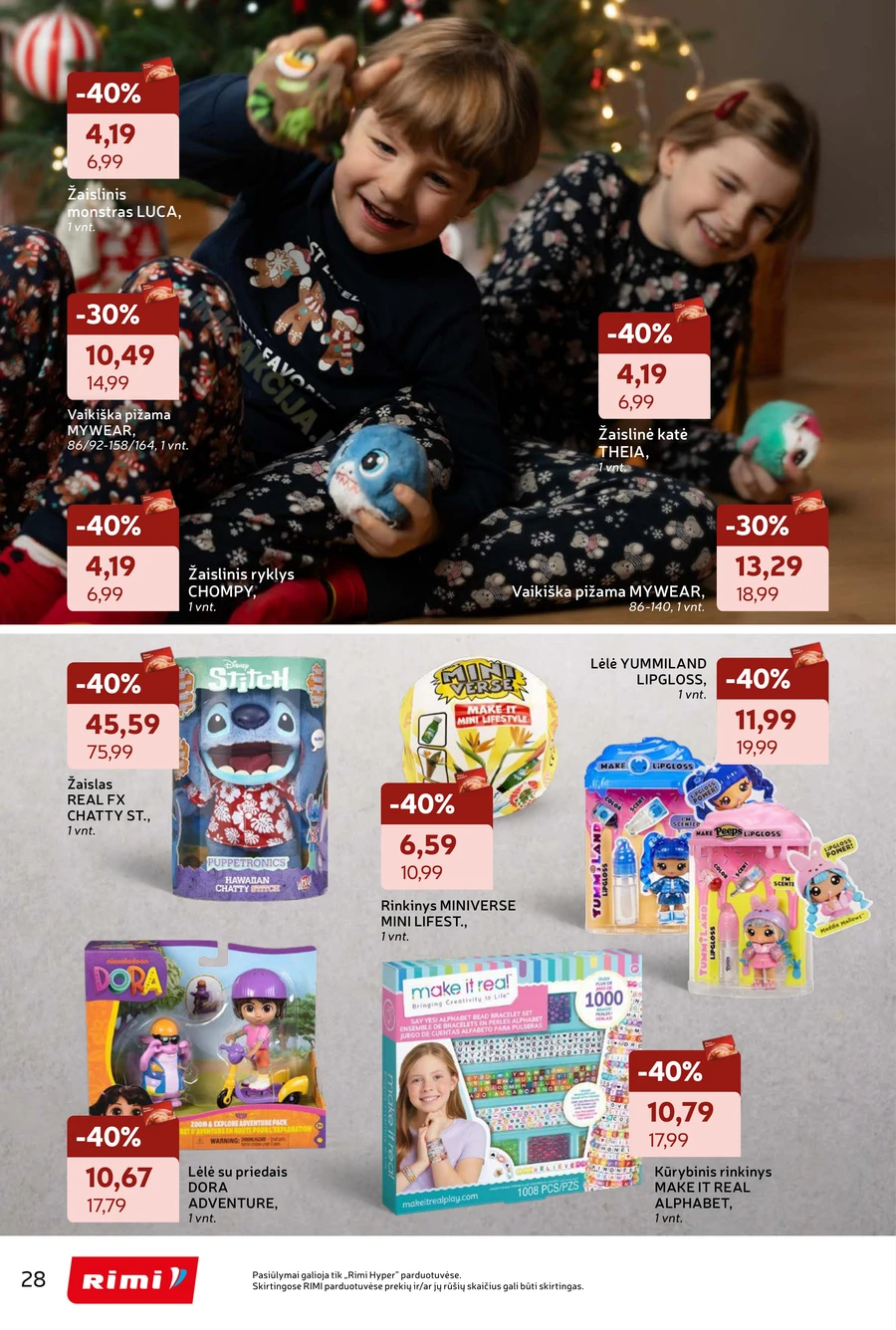 RIMI šventinis ne maisto prekių leidinys puslapis 28