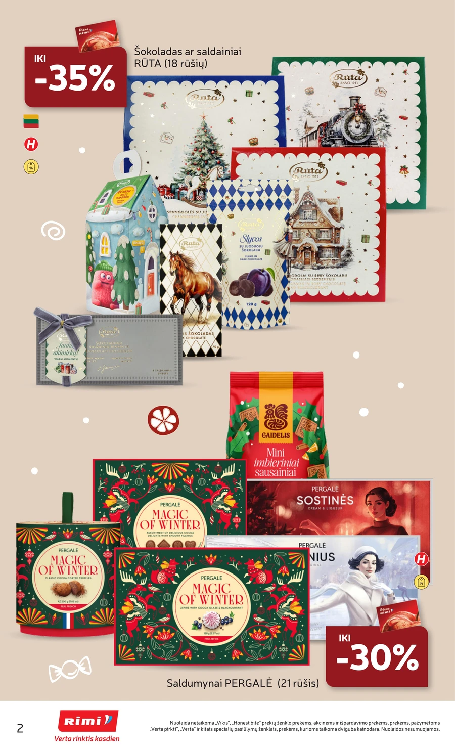 RIMI leidinys „Pasiruošk Kalėdoms!“ puslapis 2