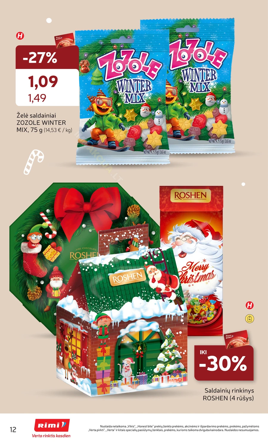RIMI leidinys „Pasiruošk Kalėdoms!“ puslapis 12