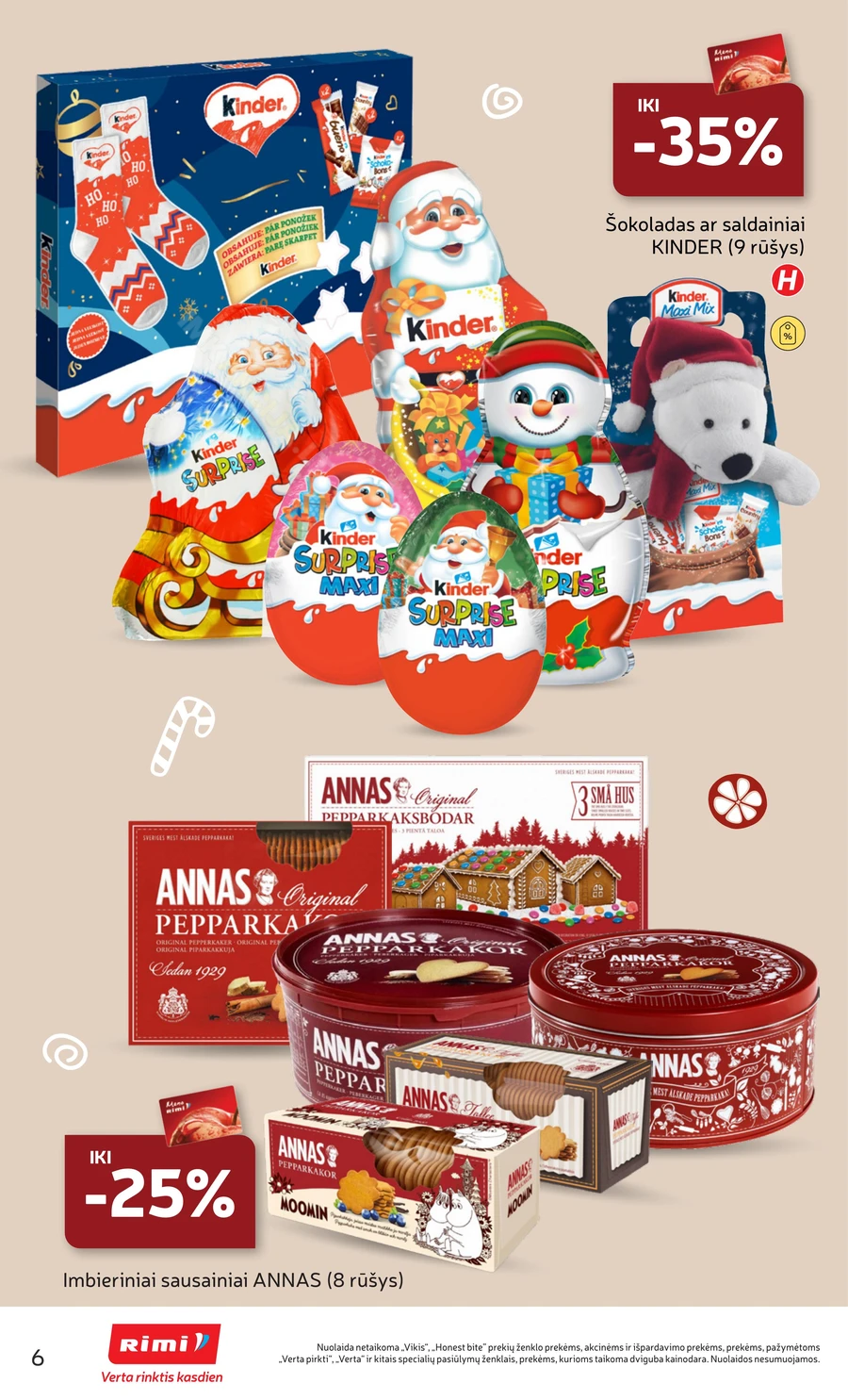 RIMI leidinys „Pasiruošk Kalėdoms!“ puslapis 6