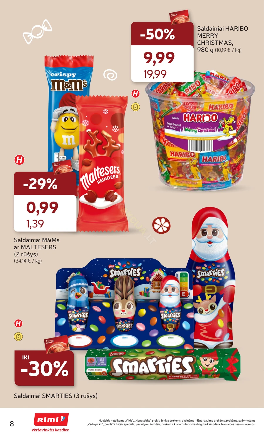 RIMI leidinys „Pasiruošk Kalėdoms!“ puslapis 8