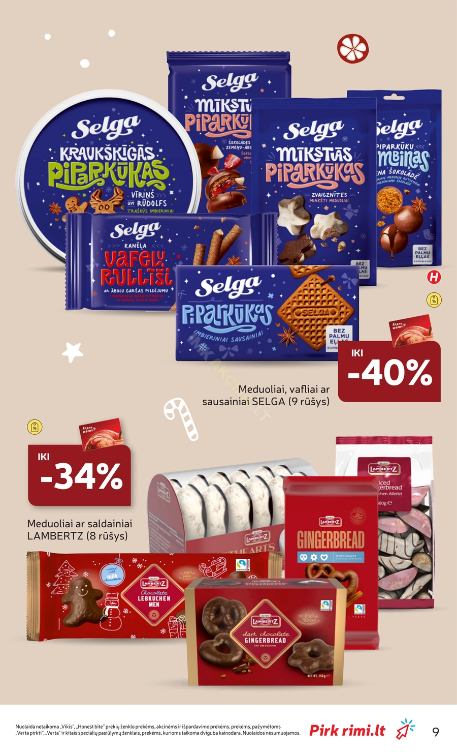 RIMI leidinys „Pasiruošk Kalėdoms!“ puslapis 9