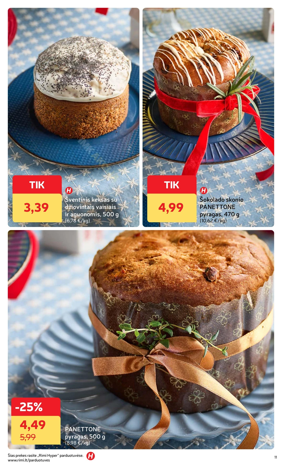RIMI akcijų leidinys „Švenčių maisto prekės 2025“ puslapis 11