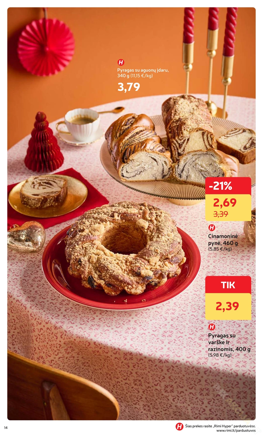 RIMI akcijų leidinys „Švenčių maisto prekės 2025“ puslapis 14