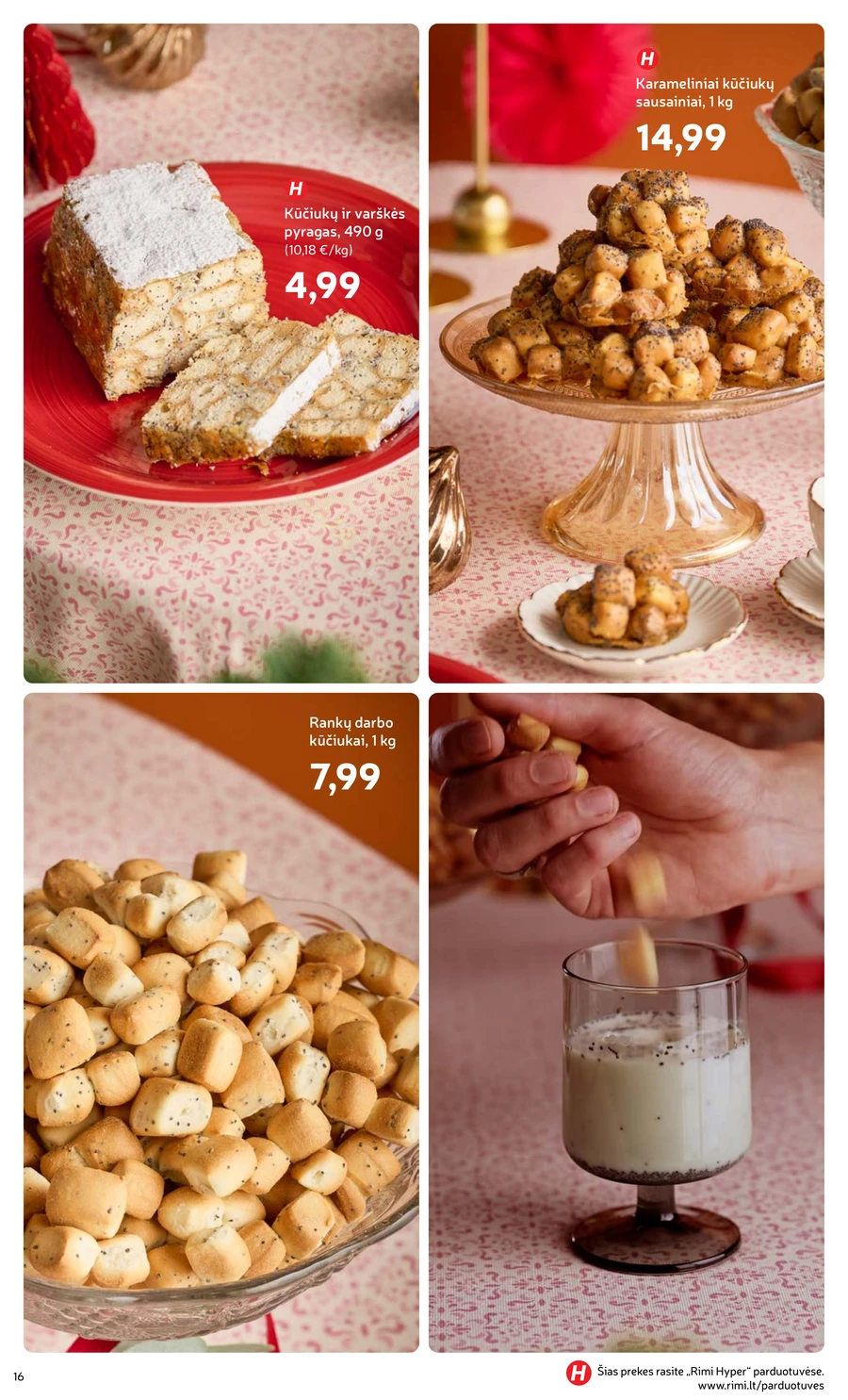 RIMI akcijų leidinys „Švenčių maisto prekės 2025“ puslapis 16