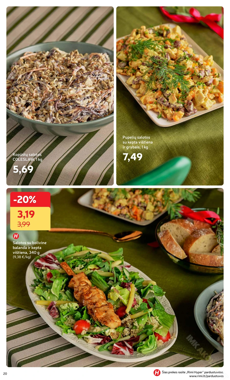 RIMI akcijų leidinys „Švenčių maisto prekės 2025“ puslapis 20