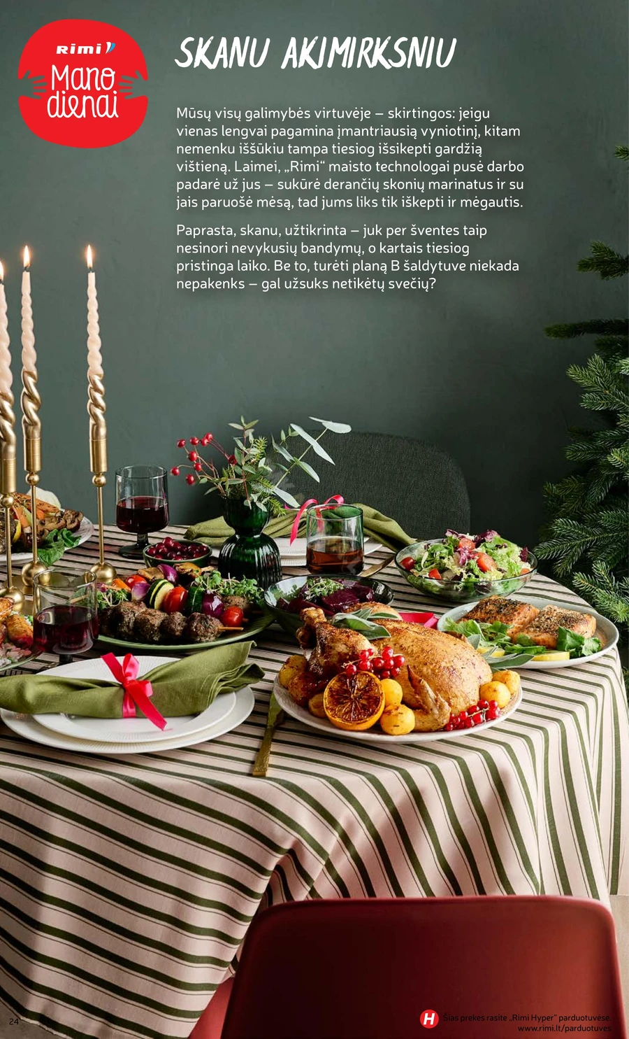 RIMI akcijų leidinys „Švenčių maisto prekės 2025“ puslapis 24