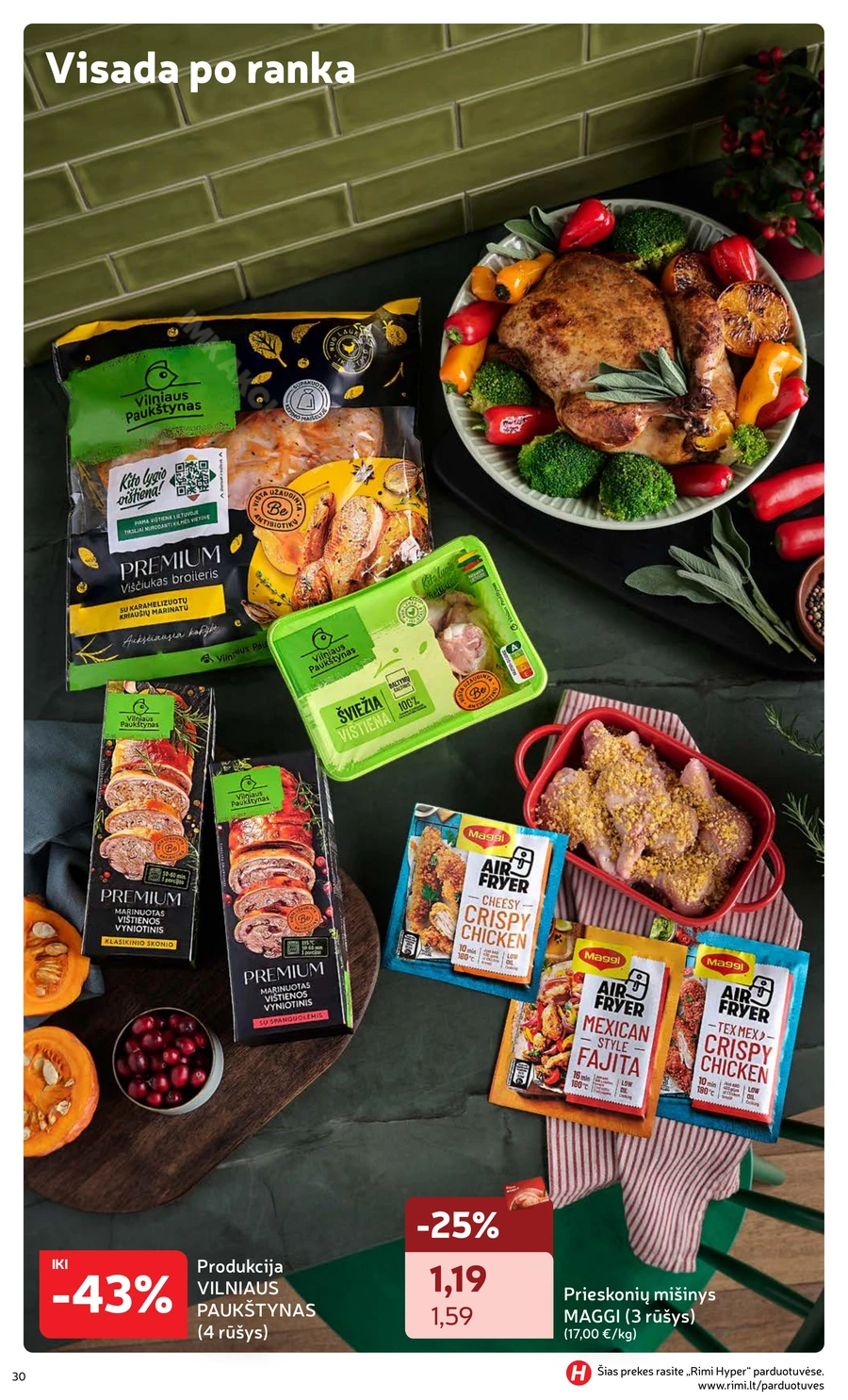 RIMI akcijų leidinys „Švenčių maisto prekės 2025“ puslapis 30