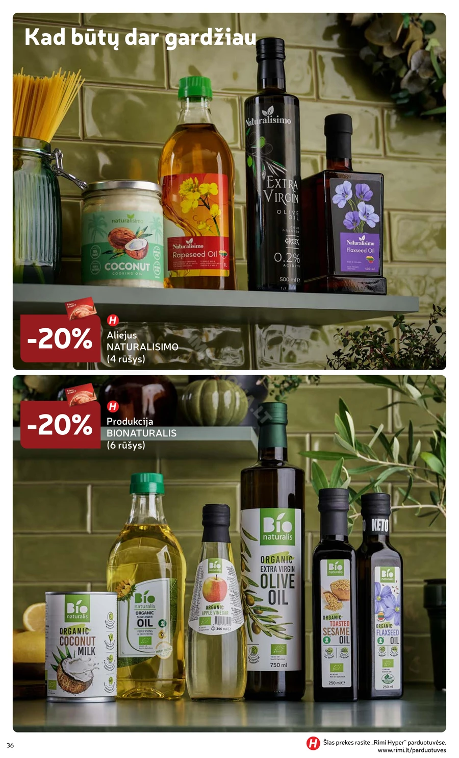 RIMI akcijų leidinys „Švenčių maisto prekės 2025“ puslapis 36