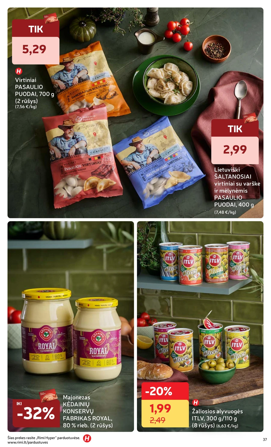 RIMI akcijų leidinys „Švenčių maisto prekės 2025“ puslapis 37