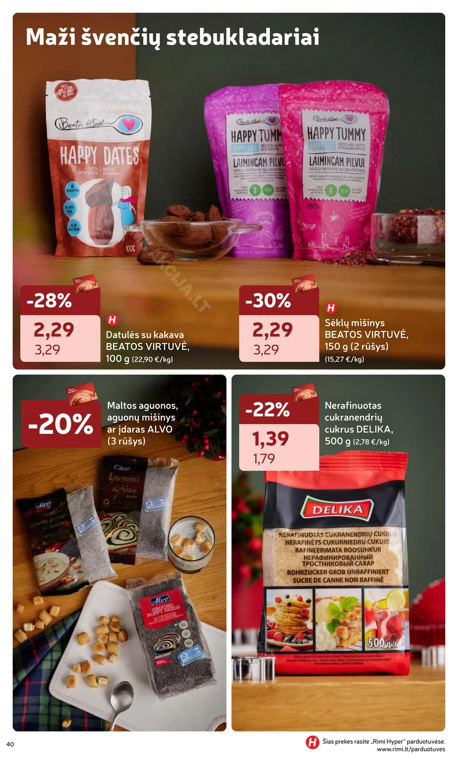 RIMI akcijų leidinys „Švenčių maisto prekės 2025“ puslapis 40