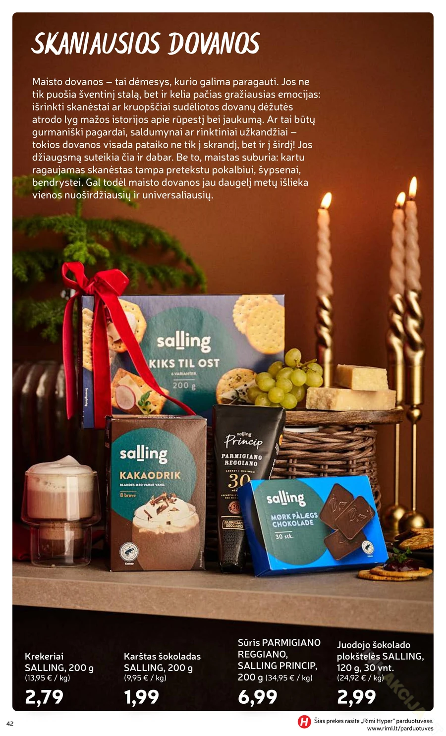 RIMI akcijų leidinys „Švenčių maisto prekės 2025“ puslapis 42
