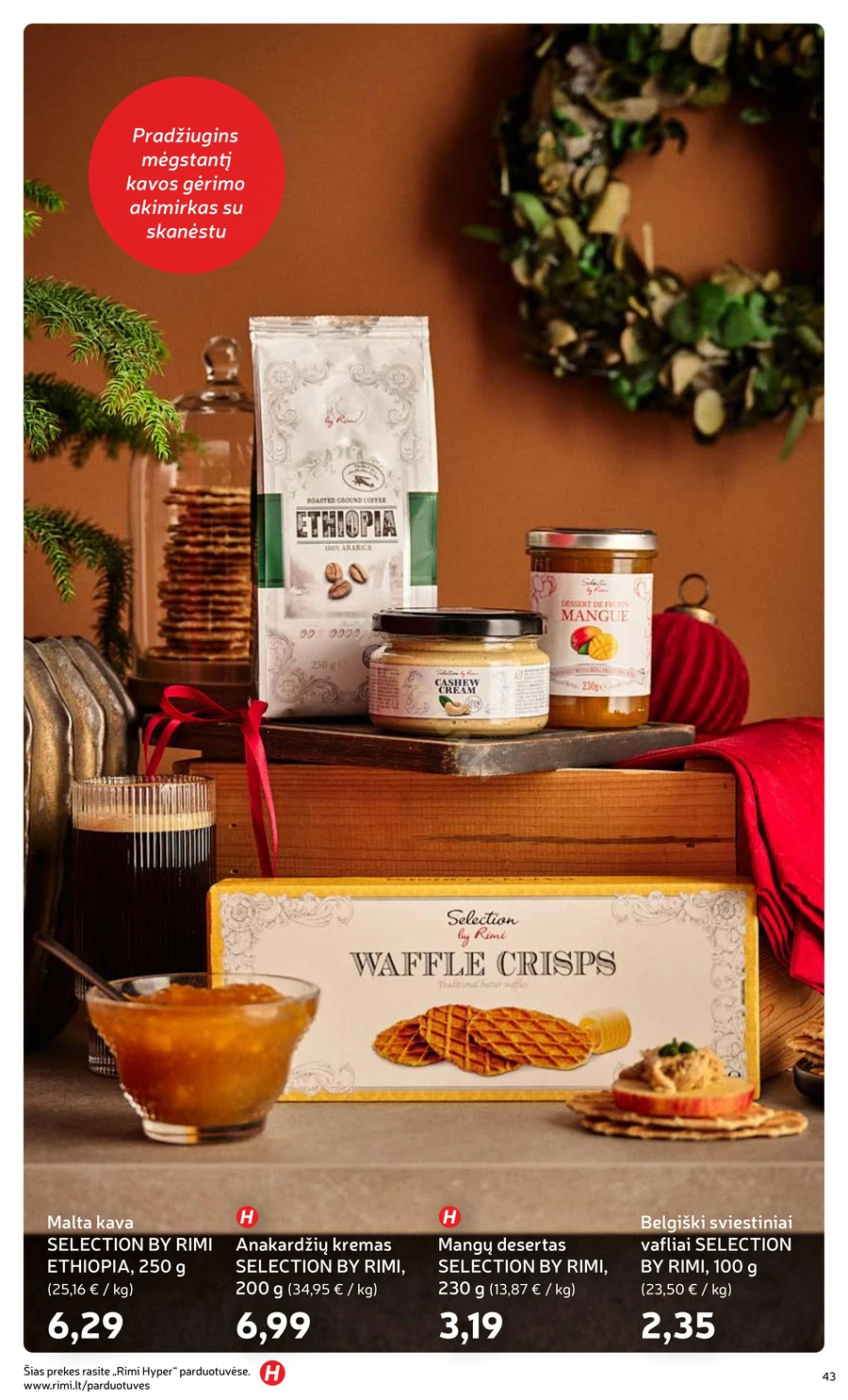 RIMI akcijų leidinys „Švenčių maisto prekės 2025“ puslapis 43