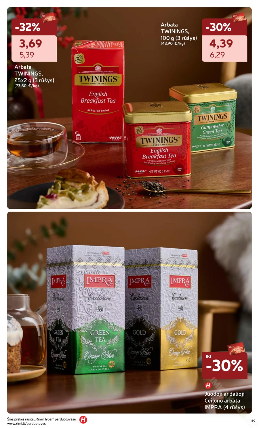 RIMI akcijų leidinys „Švenčių maisto prekės 2025“ puslapis 49