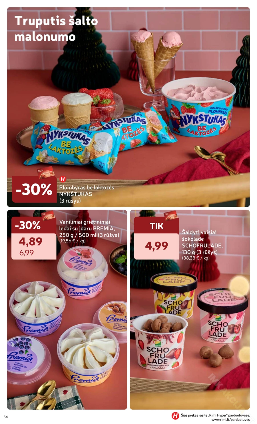 RIMI akcijų leidinys „Švenčių maisto prekės 2025“ puslapis 54