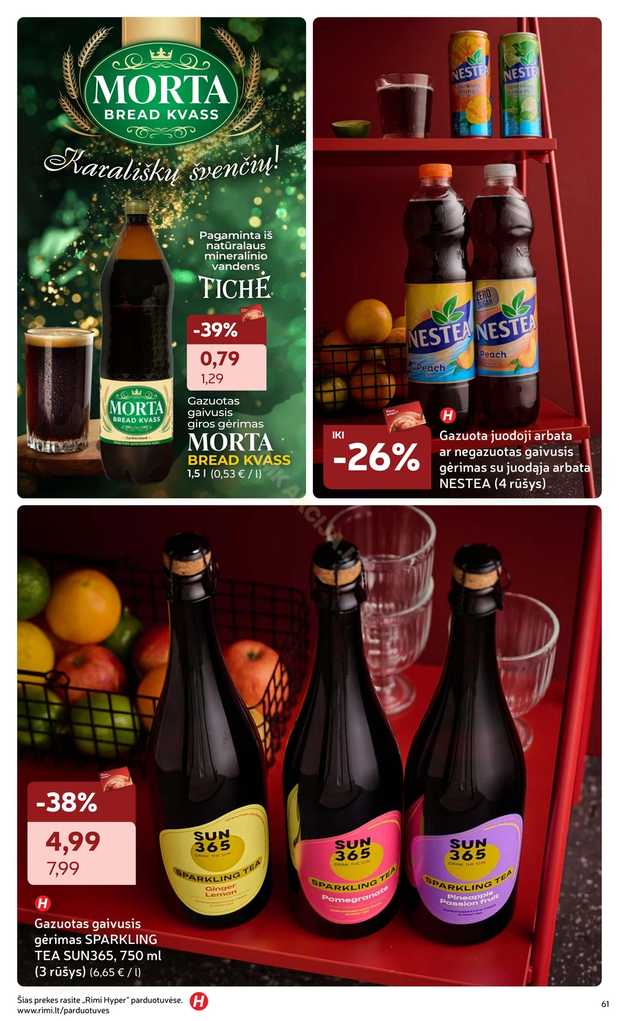 RIMI akcijų leidinys „Švenčių maisto prekės 2025“ puslapis 61