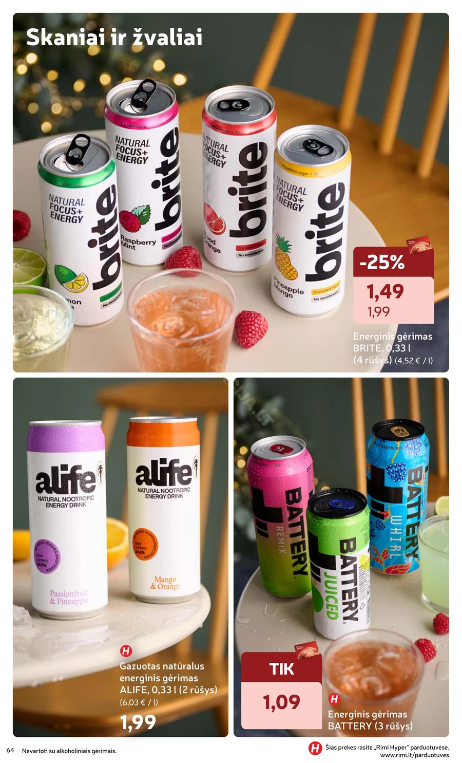 RIMI akcijų leidinys „Švenčių maisto prekės 2025“ puslapis 64