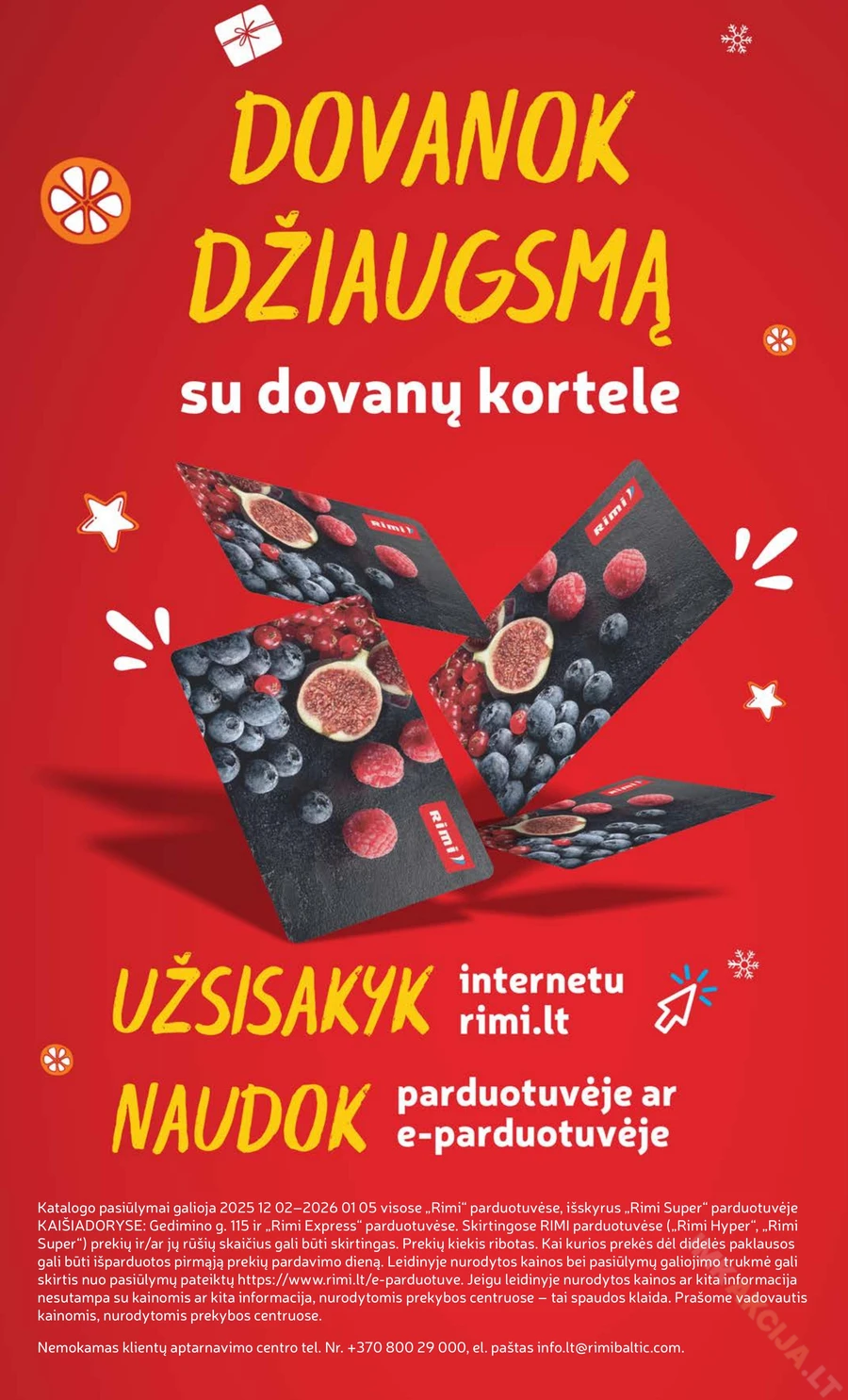 RIMI akcijų leidinys „Švenčių maisto prekės 2025“ puslapis 68
