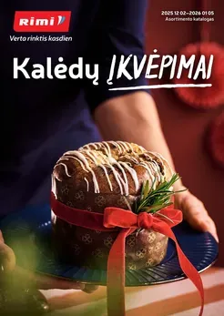 RIMI akcijų leidinys „Švenčių maisto prekės 2025“