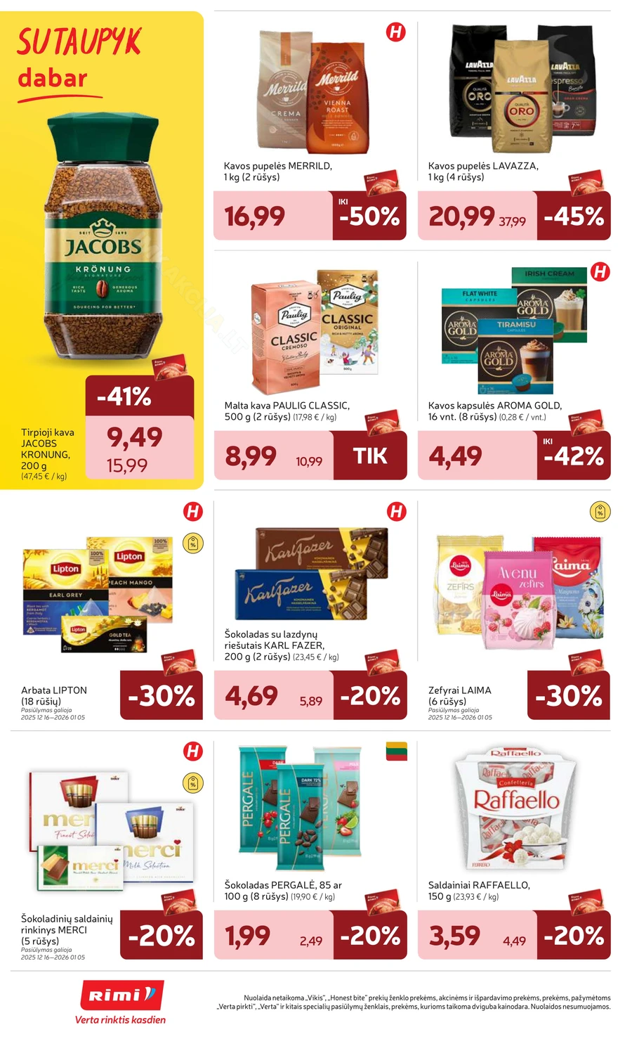 RIMI savaitinis akcijų leidinys Nr. 1 puslapis 18