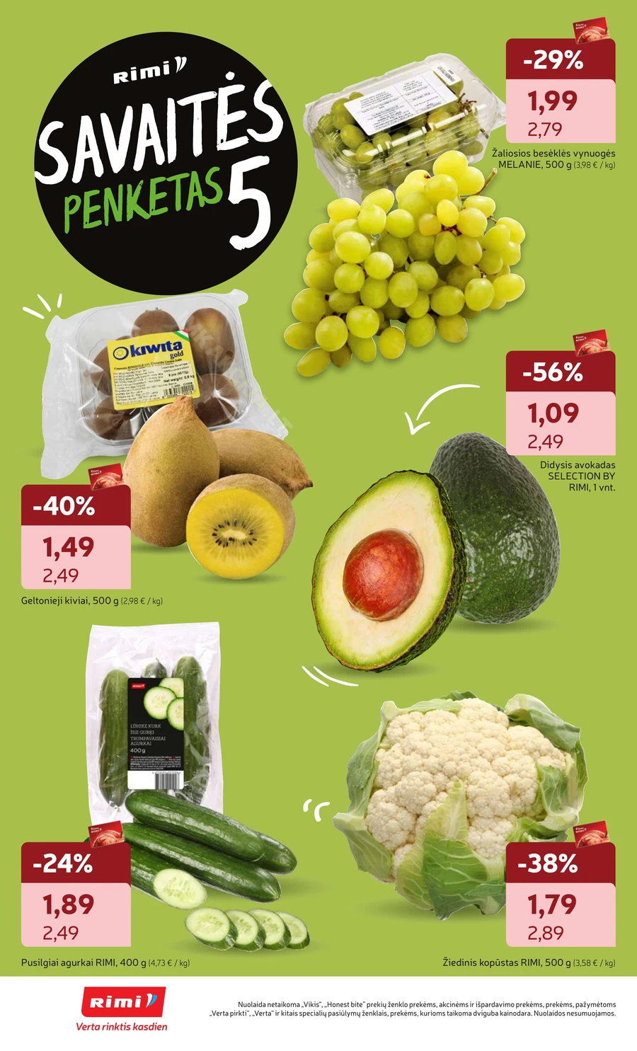 RIMI savaitinis akcijų leidinys Nr. 1 puslapis 6