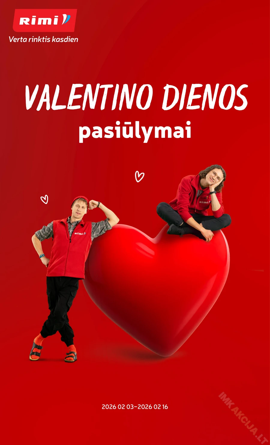 RIMI akcijų leidinys „Valentino dienai“ puslapis 1