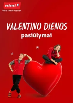 RIMI akcijų leidinys „Valentino dienai“